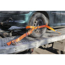 Sealey Steel Wheel Car Transporter Ratchet Strap 50mm x 3m 4500kg Breaking Strength TDRWS