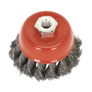 Sealey Twist Knot Wire Cup Brush �65mm M14 x 2mm TKCB651