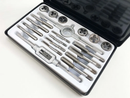 US PRO TAP AND DIE SET 24PC UNC UNF WRENCH CUTS BOLTS ENGINEERS KIT 2621