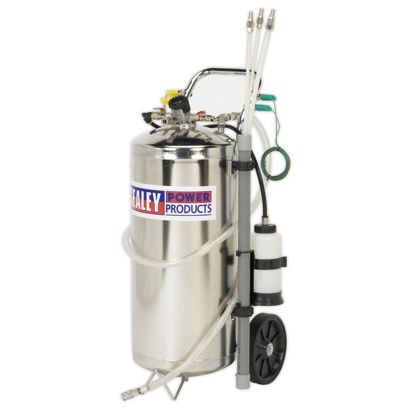 Air Operated Fuel Drainer 40L Stainless Steel