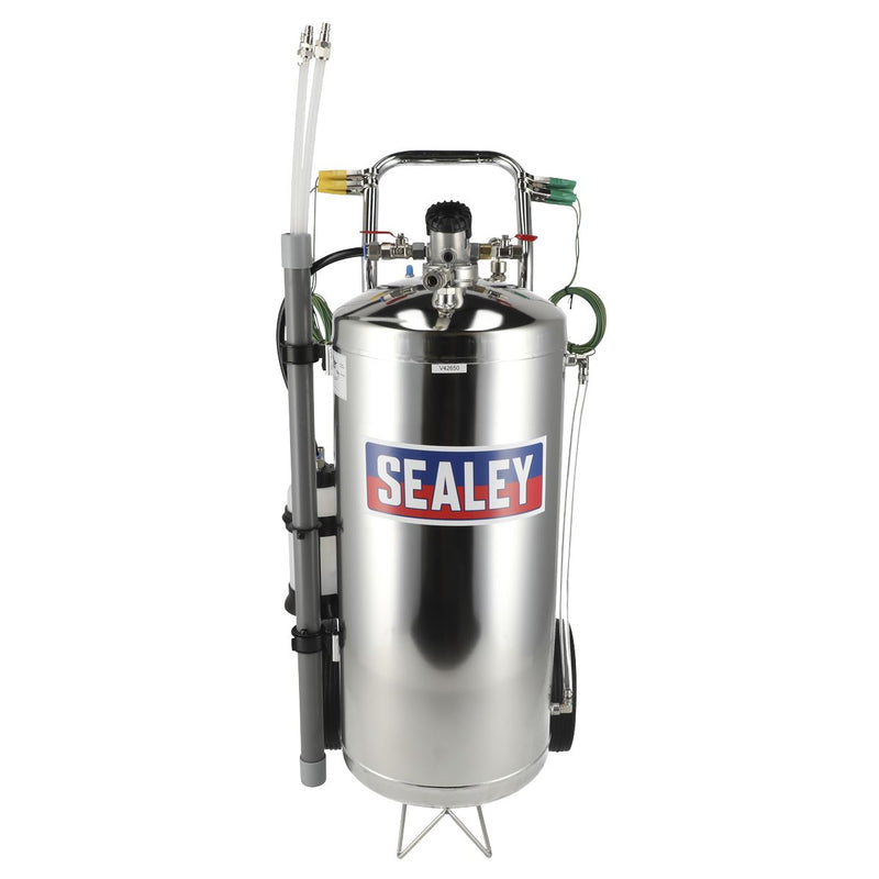 Air Operated Fuel Drainer 40L Stainless Steel