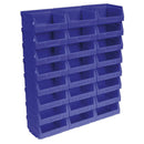 Sealey Plastic Storage Bin 105 x 85 x 55mm, Blue - Pack of 24 TPS124B