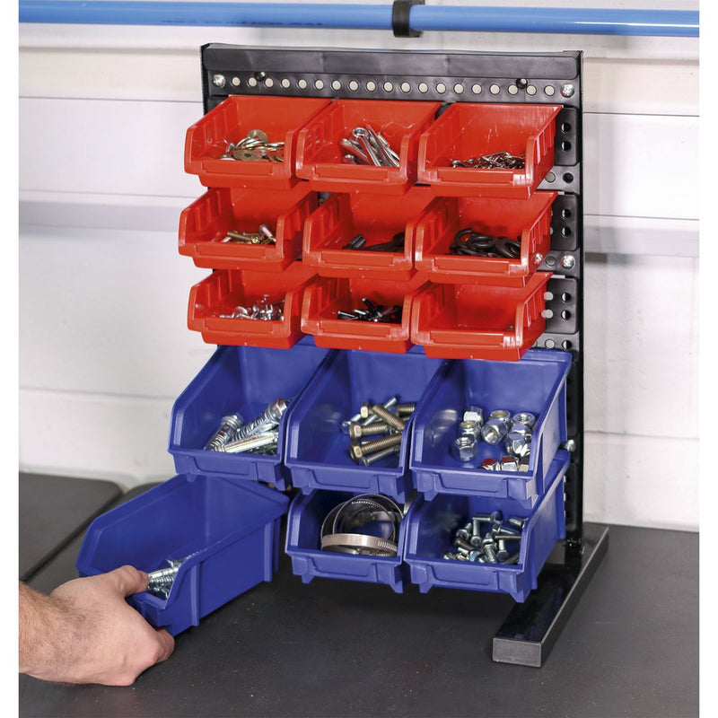 Bin Storage System Bench Mounting 15 Bin