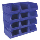 Sealey Plastic Storage Bin 210 x 355 x 165mm, Blue - Pack of 12 TPS412B