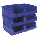 Sealey Plastic Storage Bin 310 x 500 x 190mm, Blue - Pack of 6 TPS56B