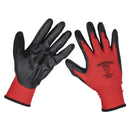 Sealey Worksafe&reg; Nitrile Palm Gloves, X-Large - Pack of 6 Pairs TSP125XL/6