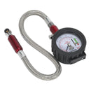 Sealey Tyre Pressure Gauge & Tyre Tread Depth Gauge with Flexible Hose 0-8bar(0-120psi) TSTPDG02