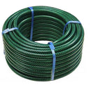 Garden Hose Pipe 30m Reel 98ft Outdoor Reinforced PVC Hosepipe Green Pond U2574
