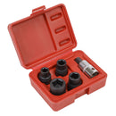 Sealey Brake Caliper Socket Set 1/2"Sq Drive 5pc VS0464