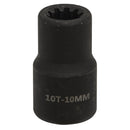 Sealey Brake Caliper Socket 1/2"Sq Drive 10mm 10-Point VS0983