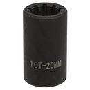 Sealey Brake Caliper Socket 1/2"Sq Drive 20mm 10-Point VS0984