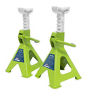 Sealey Ratchet Type Axle Stands (Pair) 2 Tonne Capacity per Stand - Hi-Vis Green VS2002HV