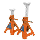 Sealey Ratchet Type Axle Stands (Pair) 2 Tonne Capacity per Stand - Orange VS2002OR