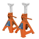Sealey Ratchet Type Axle Stands (Pair) 2 Tonne Capacity per Stand - Orange VS2002OR