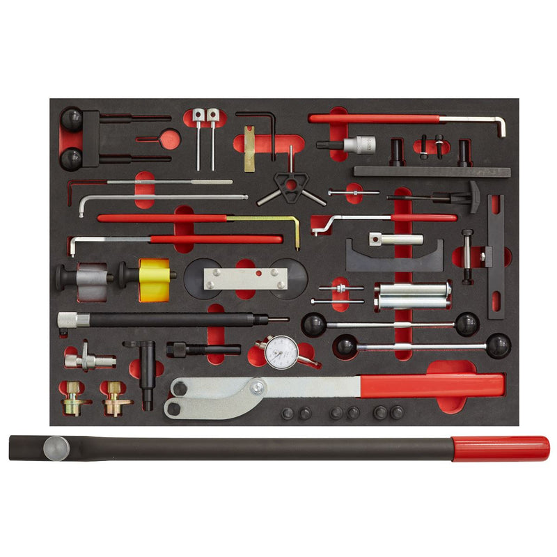 Sealey Diesel/Petrol Master Timing Tool Kit for VAG 59pc - Belt/Chain Drive VS5100MK