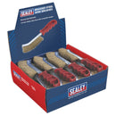 Sealey Brassed Steel Wire Brush with Plastic Handle - Display Box of 24 WB05DB24