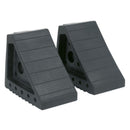 Sealey Rubber Wheel Chocks - Pair WC01