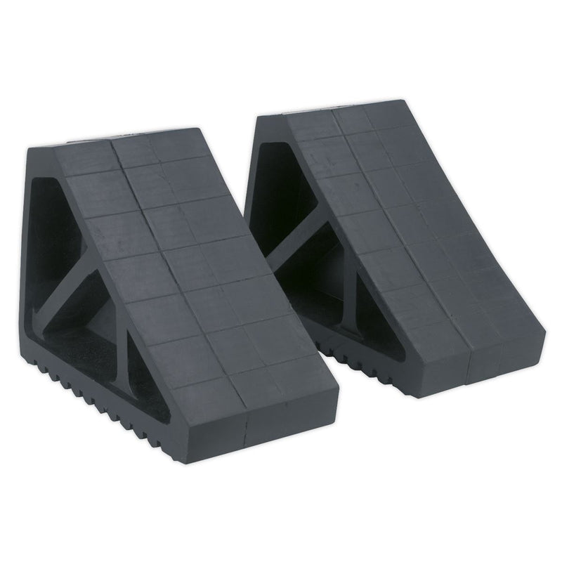 Rubber Wheel Chocks - Pair