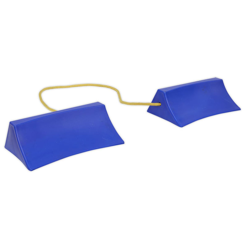 Sealey Plastic Wheel Chocks - Pair WC15