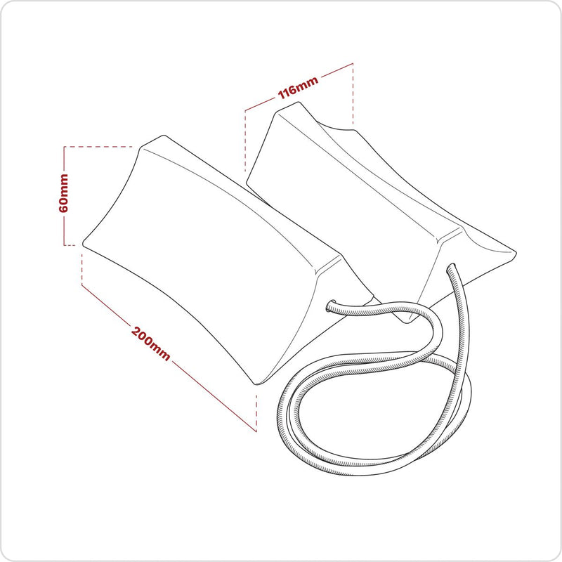 Sealey Plastic Wheel Chocks - Pair WC15