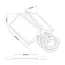 Sealey Rubber Wheel Chocks Heavy-Duty - Pair WC16