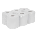Sealey 2-Ply Embossed White Paper Roll 150m - Pack of 6 WHT150