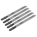 Sealey Worksafe&reg; Jigsaw Blade for Metal 75mm 12tpi - Pack of 5 WJT101A