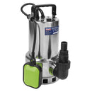 Sealey Submersible Stainless Water Pump Automatic Dirty Water 225L/min 230V WPS225A