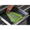 Sealey Premier Reverse Spanner Rack Capacity 15 Spanners - Hi-Vis Green WR09HV