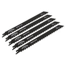 Sealey Reciprocating Saw Blade for Wood 225mm 3tpi - Pack of 5 WRS3019/225