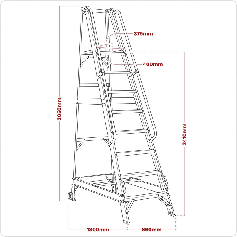 Warehouse Steps 10-Tread