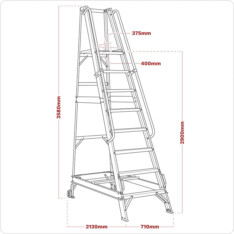 Warehouse Steps 12-Tread