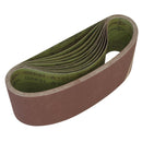 Sealey Worksafe&reg; 100 x 610mm Sanding Belt 120Grit - Pack of 10 WSB61120