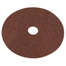 Sealey Worksafe&reg; 115mm Fibre Backed Sanding Disc 24Grit - Pack of 25 WSD4524