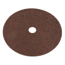 Sealey Worksafe&reg; 175mm Fibre Backed Sanding Disc 24Grit - Pack of 25 WSD724