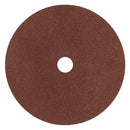 Sealey Worksafe&reg; 175mm Fibre Backed Sanding Disc 40Grit - Pack of 25 WSD740