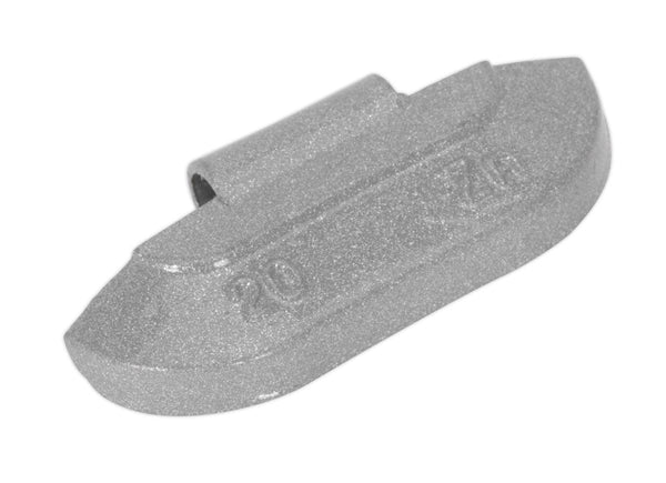 Wheel Weight 20g Hammer-On Zinc for Steel Wheels Pack of 100