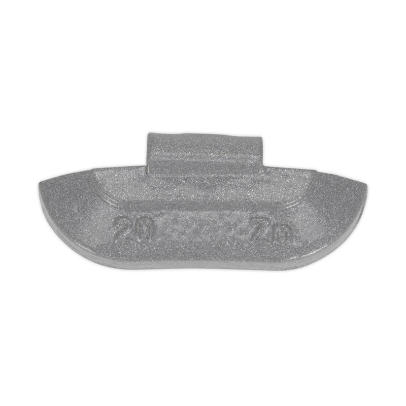 Wheel Weight 20g Hammer-On Zinc for Steel Wheels Pack of 100