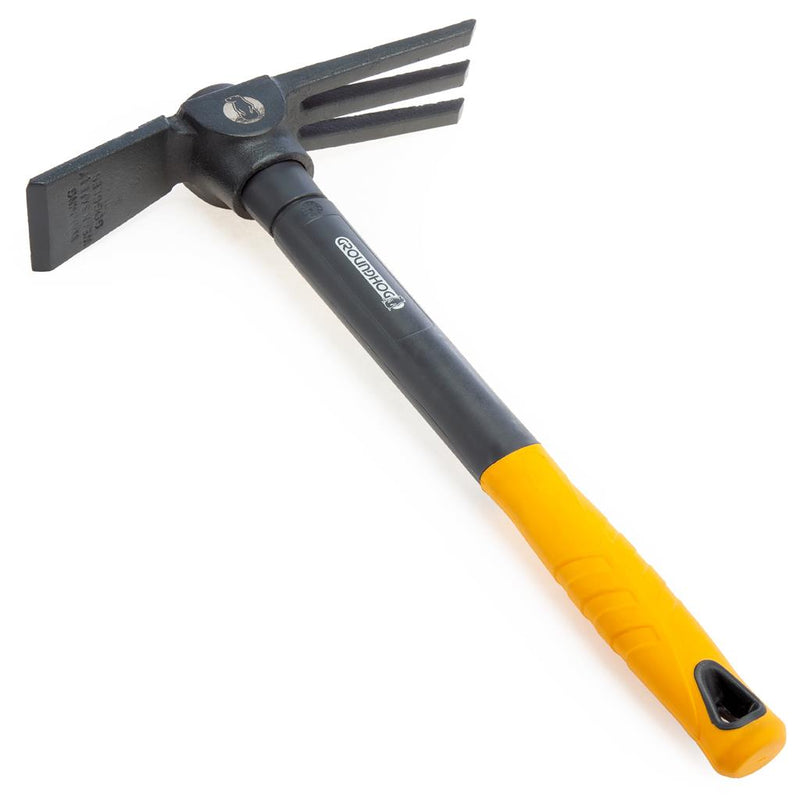 Groundhog Tiller Mattock Pick Axe Fibreglass Handle Garden Gardening G1300021