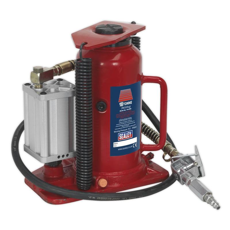 Air Operated Hydraulic Bottle Jack 18 Tonne