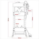 Sealey Premier Heavy-Duty Air/Hydraulic Floor Type Press with Foot Pedal 30 Tonne YK309FAH