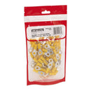Sealey Easy-Entry Ring Terminal 6.4mm (1/4"), Yellow - Pack of 100 YT19