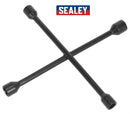 Sealey Wheel Brace 4 Way Cross Wrench 17mm 19mm 21mm 22mmSpanner AK2090