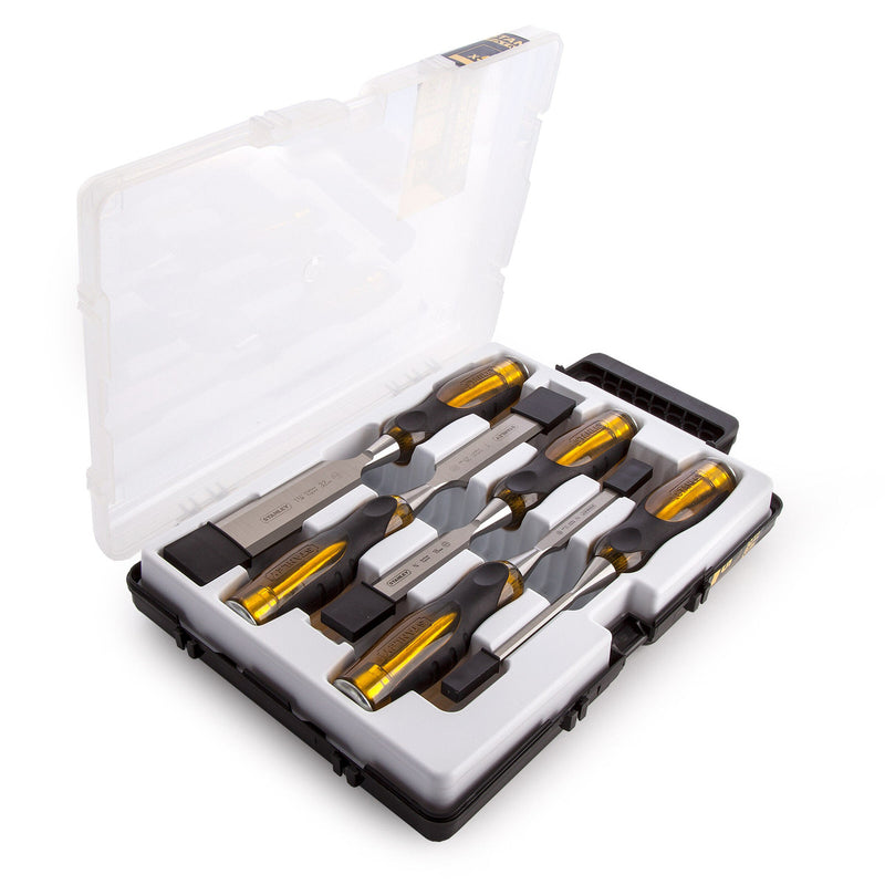 Stanley Chisel Set FatMax Thru Tang 5pc Set In Storage Case 2-16-269