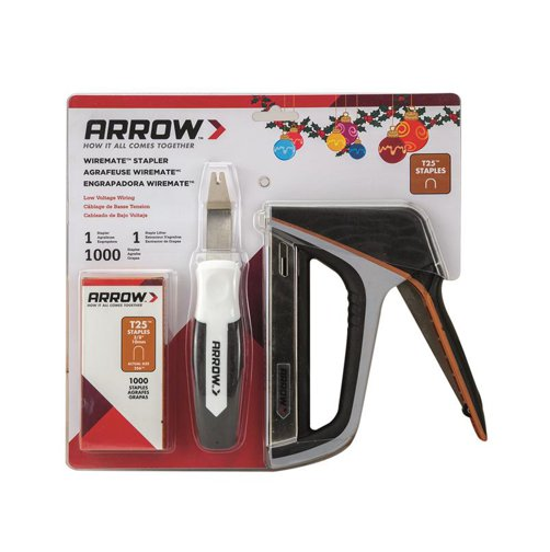 Arrow Staple Gun Wiring Tacker Gun With Staple Lifter & 1000 Staples T25X