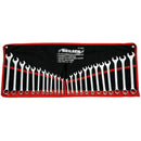 25PC SPANNER SET METRIC AF IMPERIAL COMBINATION WRENCH RING OPEN IN CASE CT0087