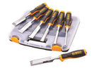 Dewalt Wood Chisel Set and Side Strike 6pc 25mm Chisel DWHT16852-9 DWHT0-16065