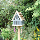 Wooden Bird Table Pigeon Proof Free Standing Handmade UK Painted Churnet Valley