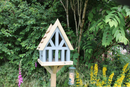 Wooden Bird Table Pigeon Proof Free Standing Handmade UK Painted Churnet Valley