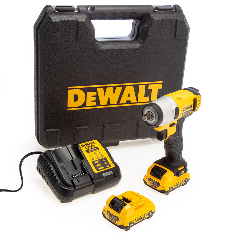 Dewalt Impact Wrench 12V XR 2 x 2.0Ah Batteries in Case DCF813D2-GB DCF813D2